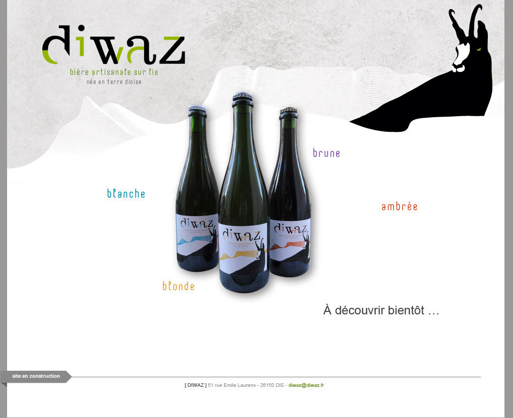 Diwaz : Bière artisanale sur lie née en terre Dioise. Blonde, Blanche, Brune, Ambrée. A découvrir bientôt...